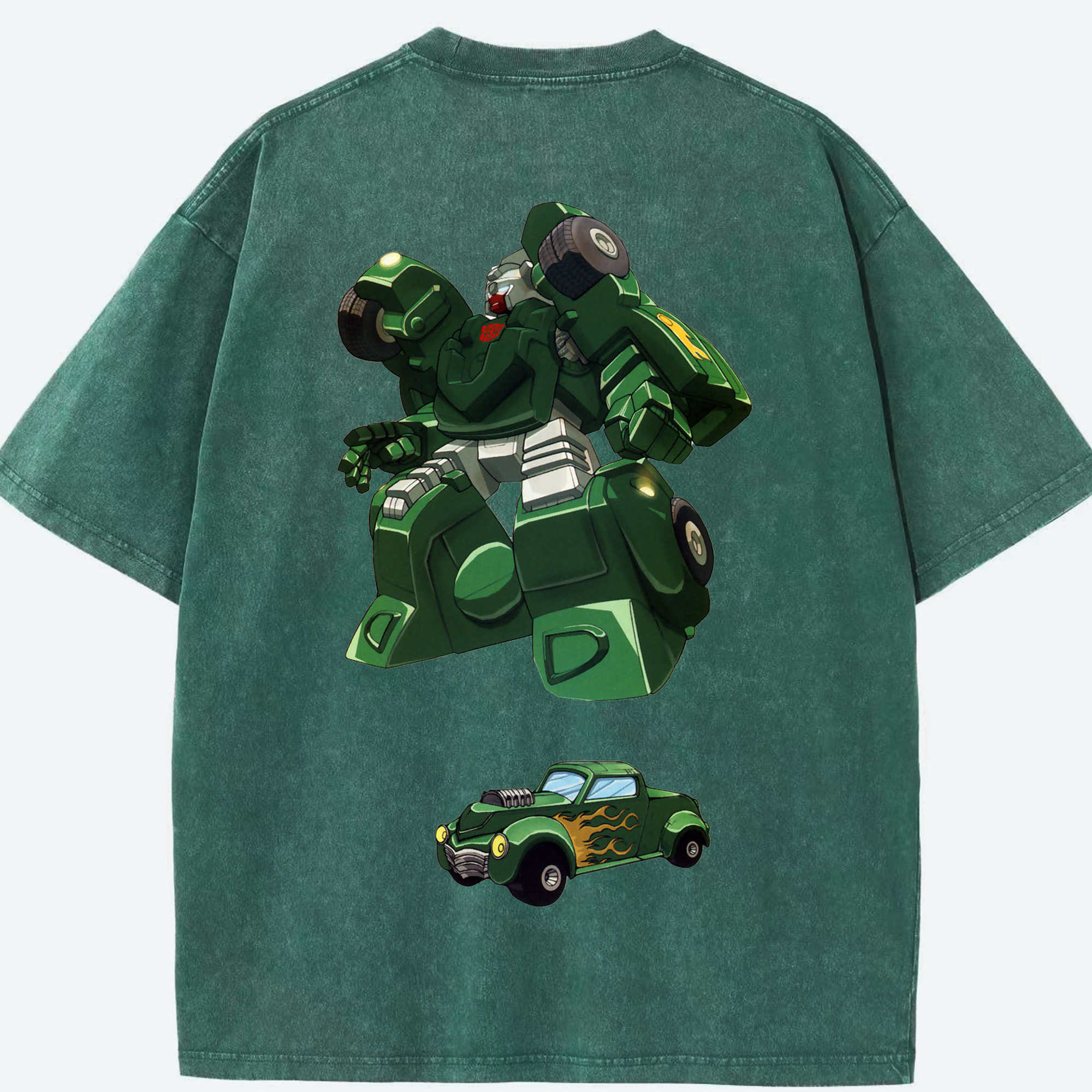 （画像用）  綿100% ヴィンテージ風 半袖Tシャツ（背面プリント）